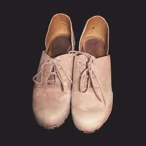 Sanita Clog Lace Up Leather Wooden Clog Heels Sz 9